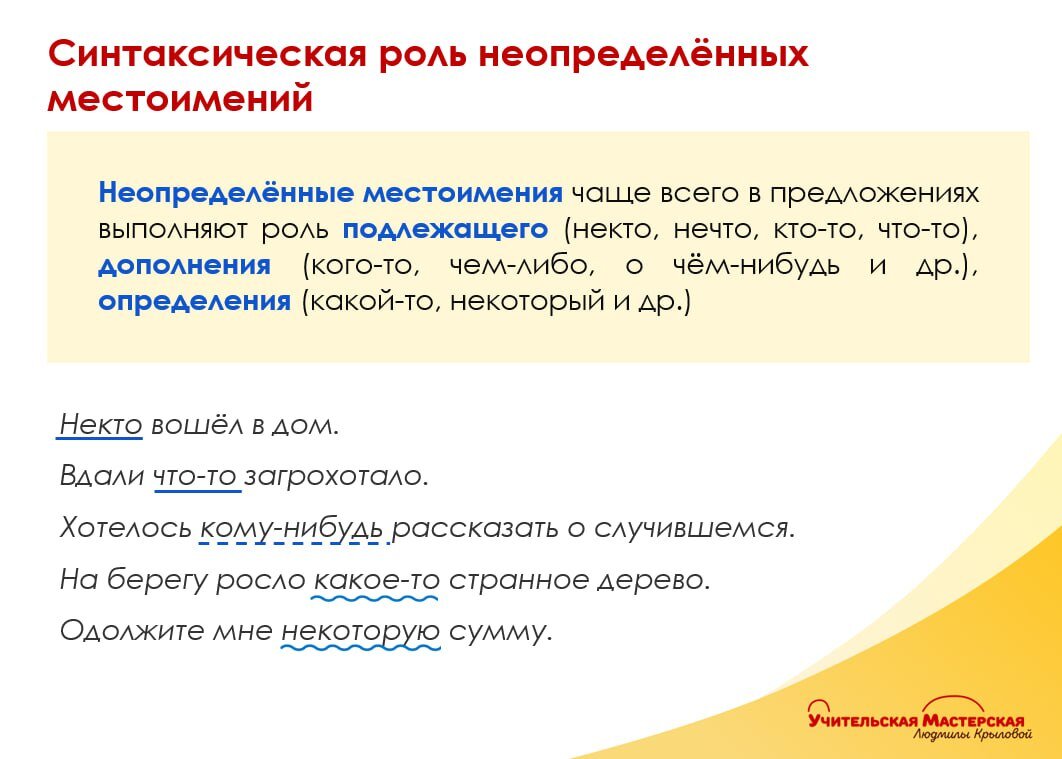 Упражнения по теме «Неопределённые местоимения в рассказах Андрея  Платонова» | Учительская Мастерская Людмилы Крыловой | Дзен