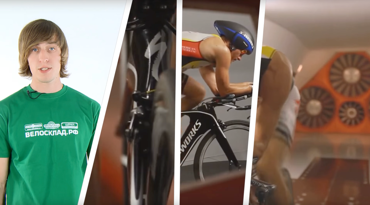Спортсмены подгоняют ростовку и посадку на велосипеде, катаясь на велостанке (специальная роликовая подставка под педали, имитация езды на велосипеде на месте). Источник: наш YouTube канал VeloSklad