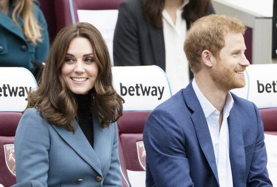    Кейт Миддлтон и принц Гарри