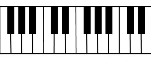 Клавиатура фортепиано 