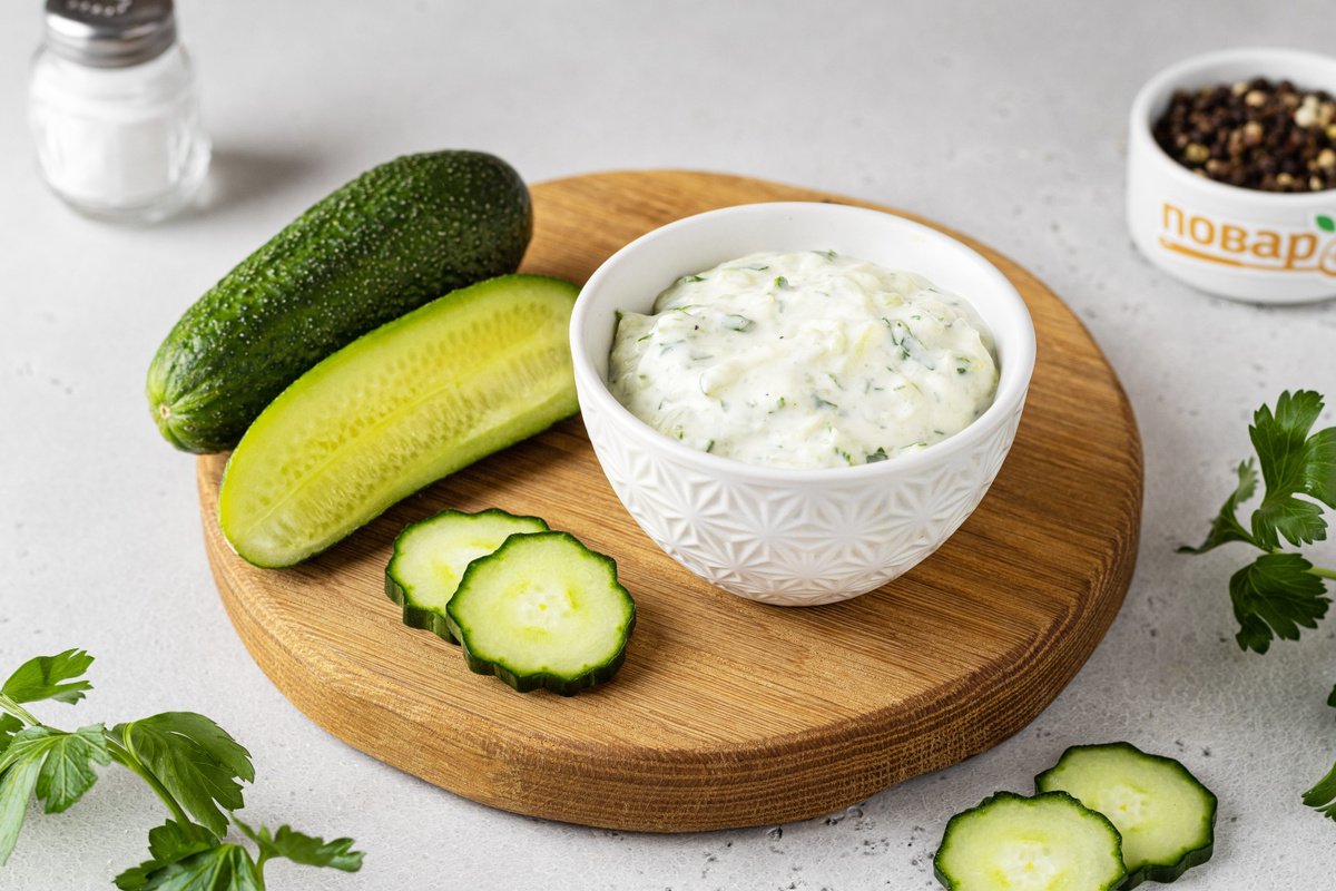 Соус из творога, йогурта и огурца. Фото из интернета.