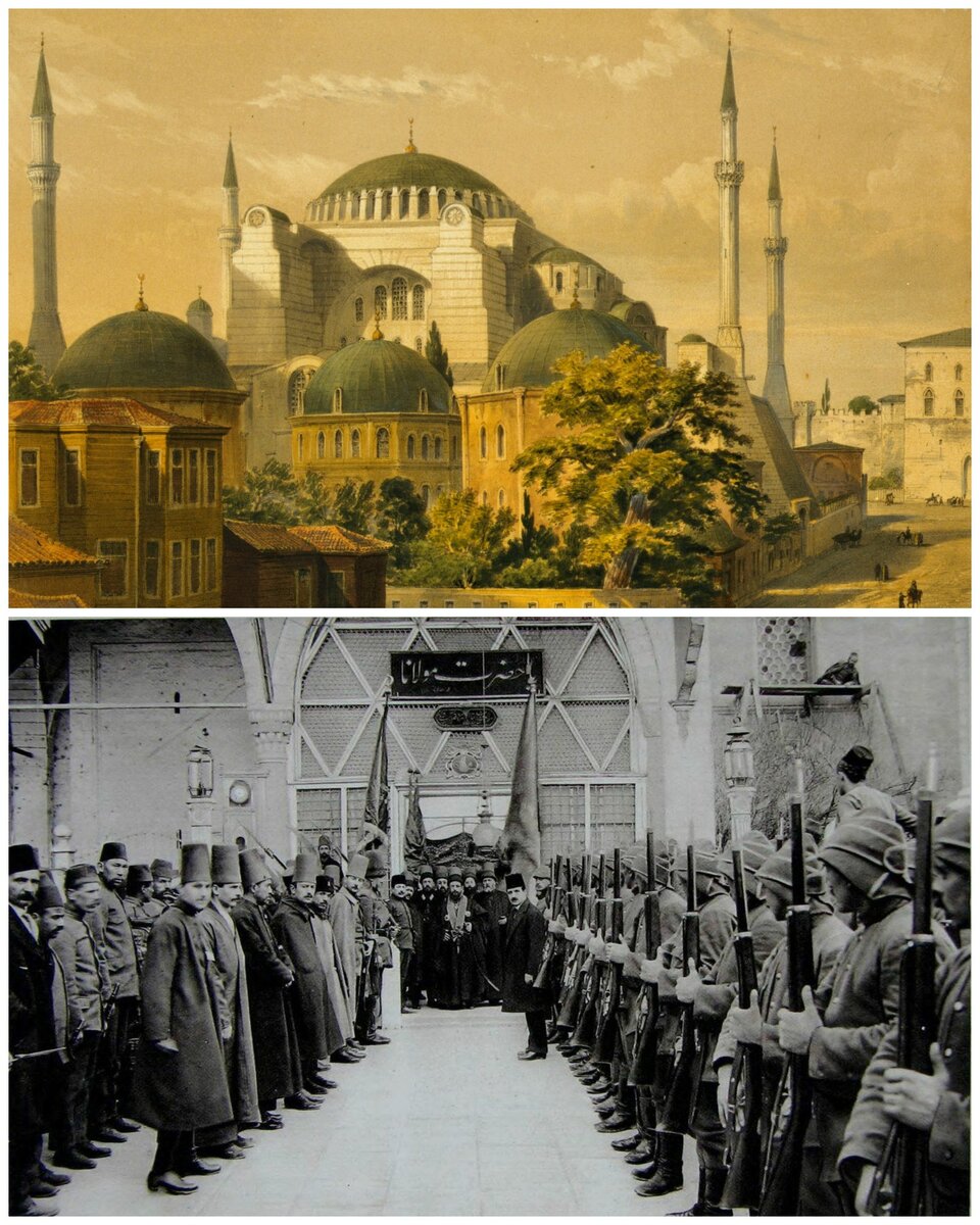 Собор Святой Софии (Константинополь). Солдаты Османской империи.