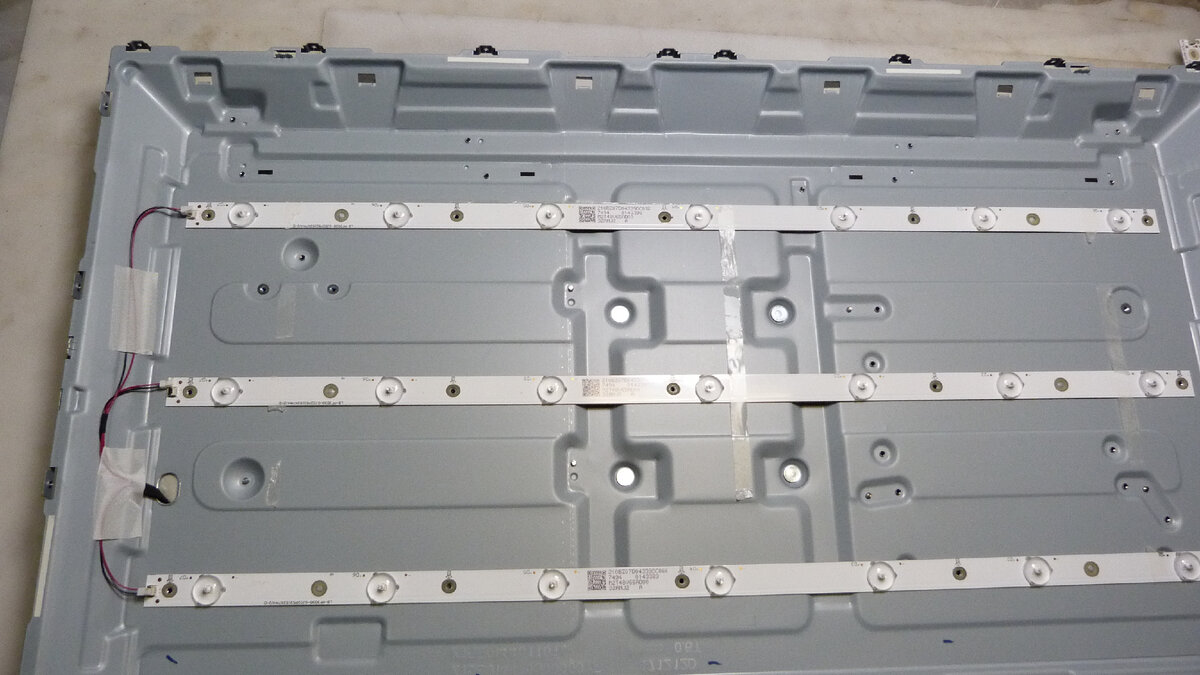 LG 32LJ500V замена, доработка, переделка подсветки. Из параллельной в ...