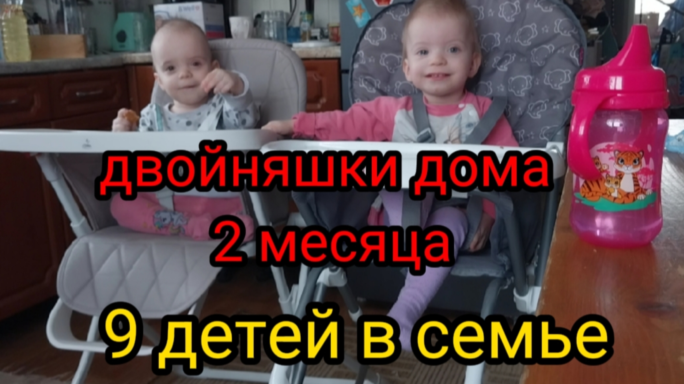 Девочки в семье уже 2 месяца после дома ребёнка. 8 и 9 ребёнок в семье.