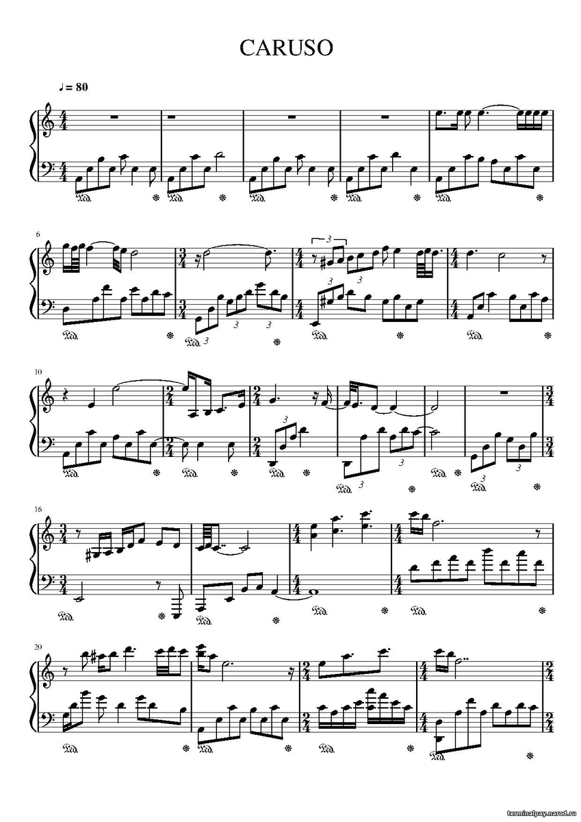 Caruso - Giovanni Marradi Ноты для фортепиано.
Ноты здесь:
https://terminalpay.narod.ru/shop/185228/desc/caruso-giovanni-marradi

-2