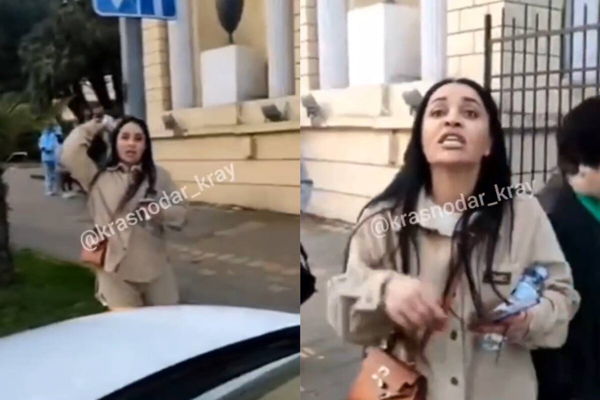 Скандальная женщина ругается с таксистом при своих детях. Фото: скрин видео соцсети