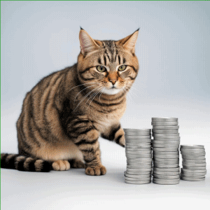 и котик занялся инвестициями