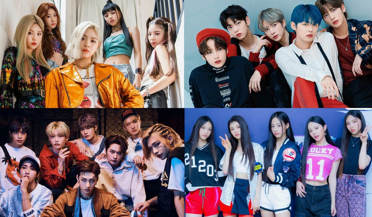 ITZY, TXT, Stray Kids, New Jeans