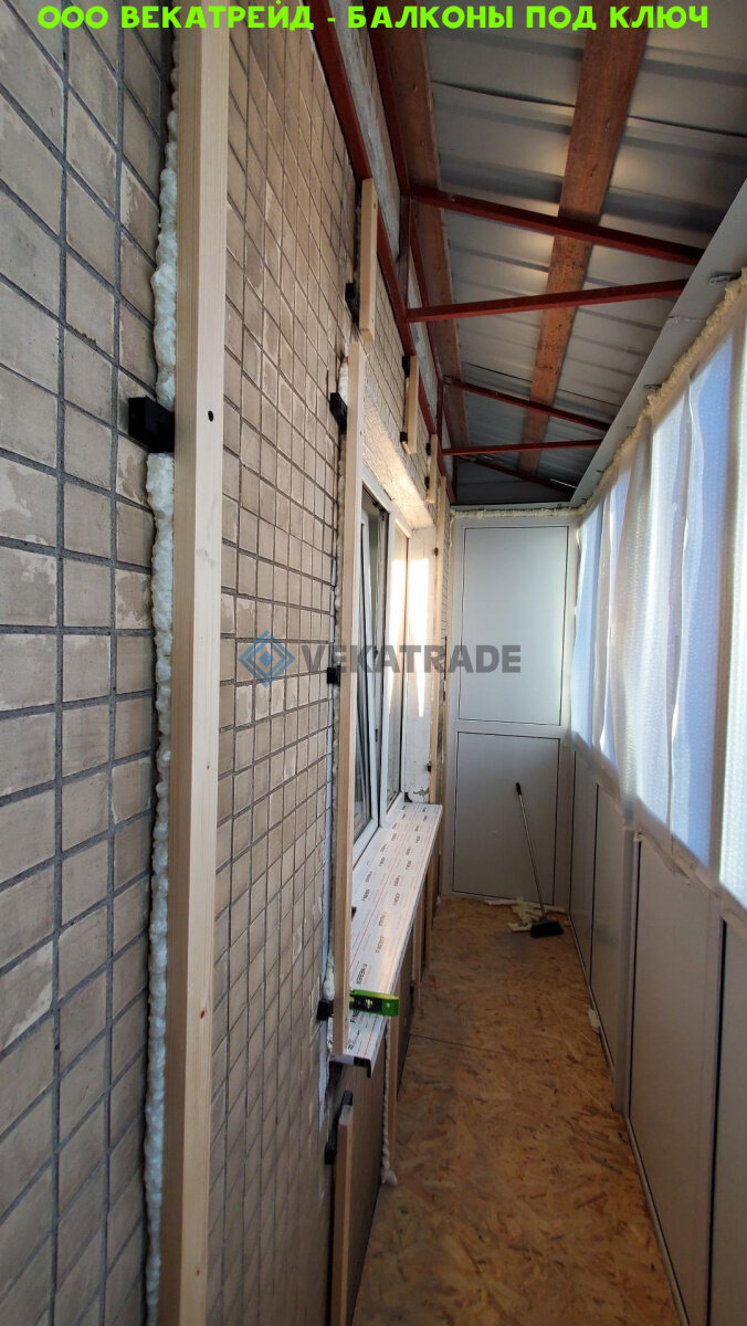 Ремонт балкона. Работа №13577. Дом серии 1ЛГ-606.