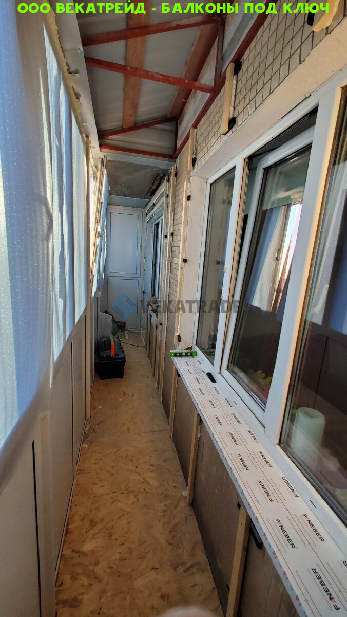 Ремонт балкона. Работа №13577. Дом серии 1ЛГ-606.