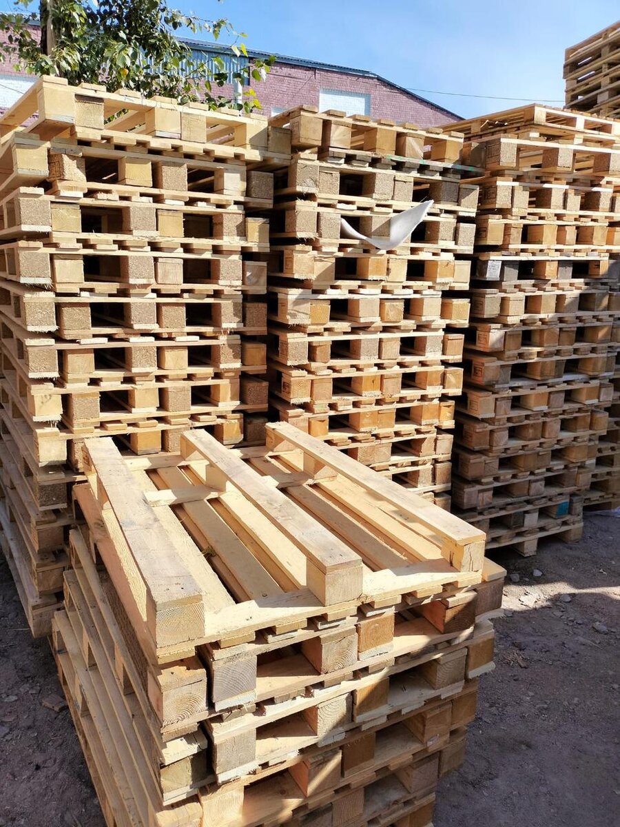 Пример стопки из пар вложенных друг в друга поддонов