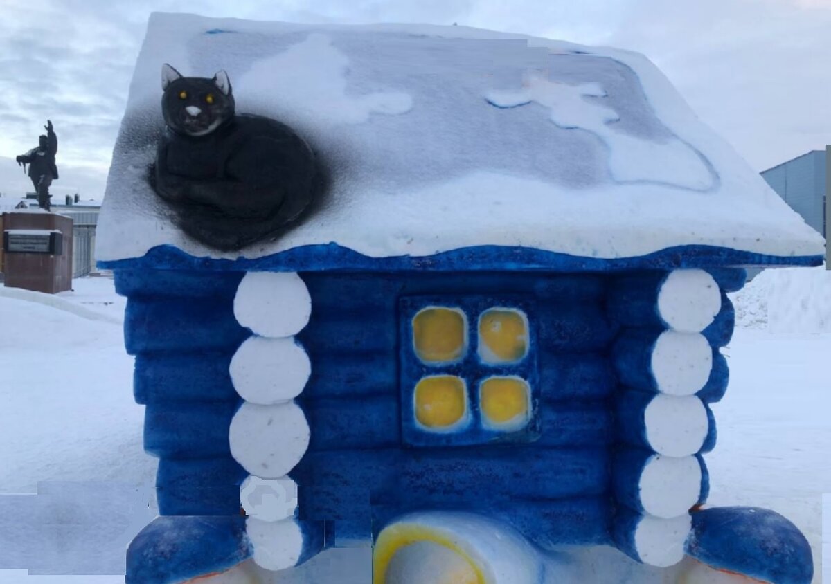 Фото автора. Урай, 20 декабря 2023. Площадь Трёх Куполов