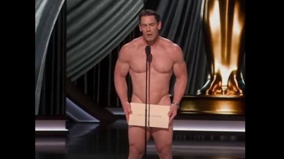    Джон Сина на церемонии вручении премии "Оскар". Источник: скриншот видео