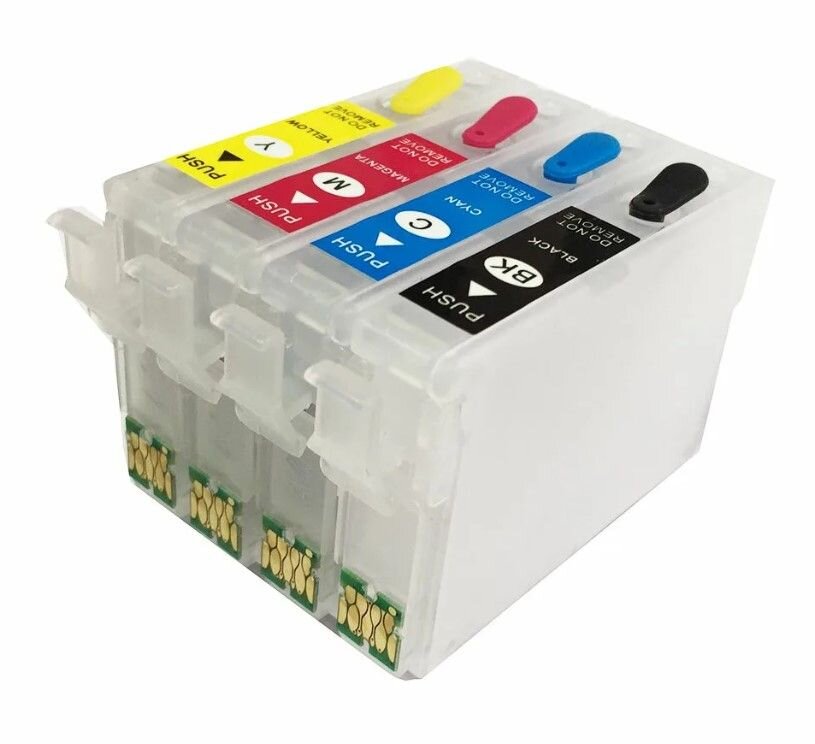 Перезаправляемые картриджи выглядят одинаково.