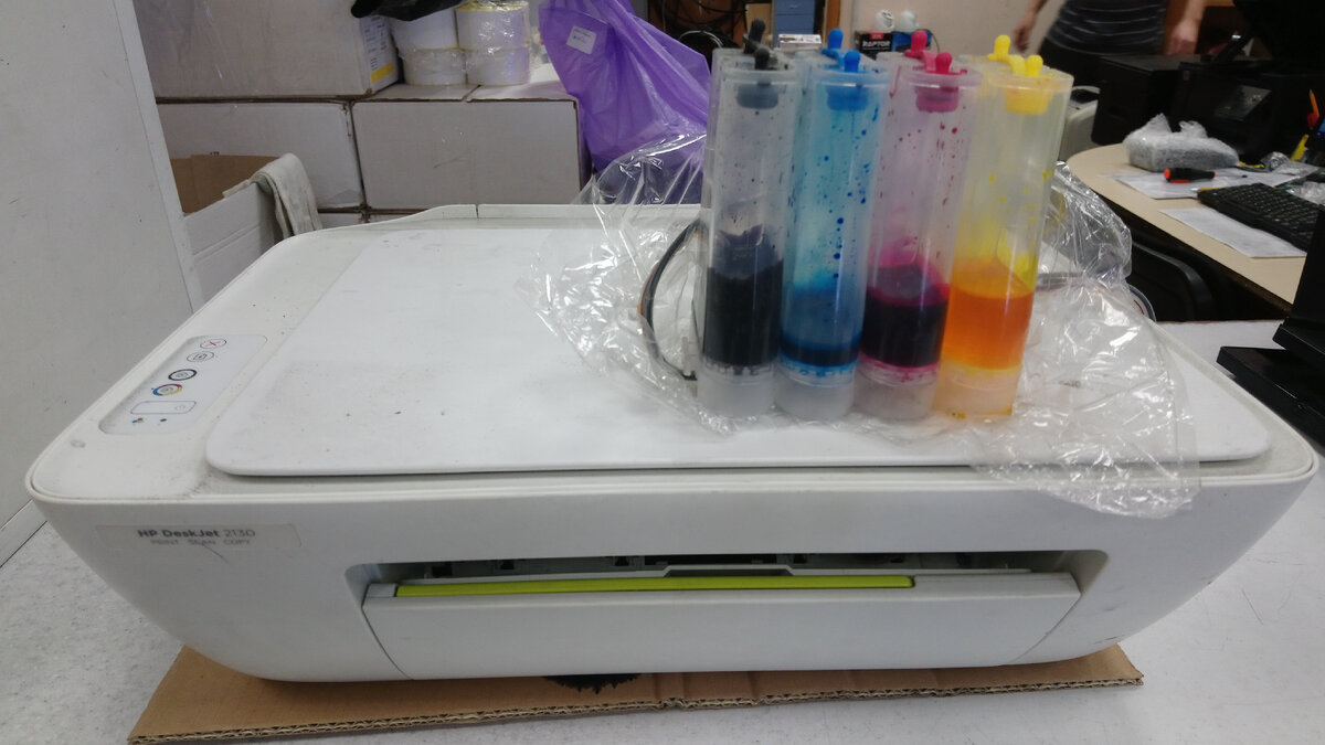 Принтер с СНПЧ.