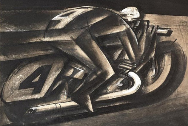 Рисунок Марио Сирони 1918 года «Uomo Nuovo» (Новый человек)
