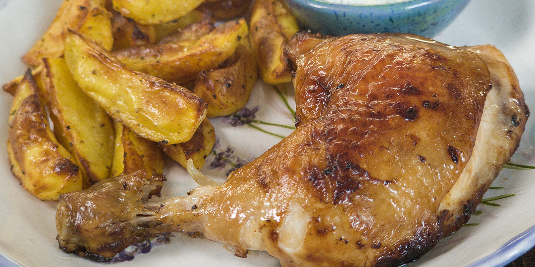 Курица с картошкой в духовке