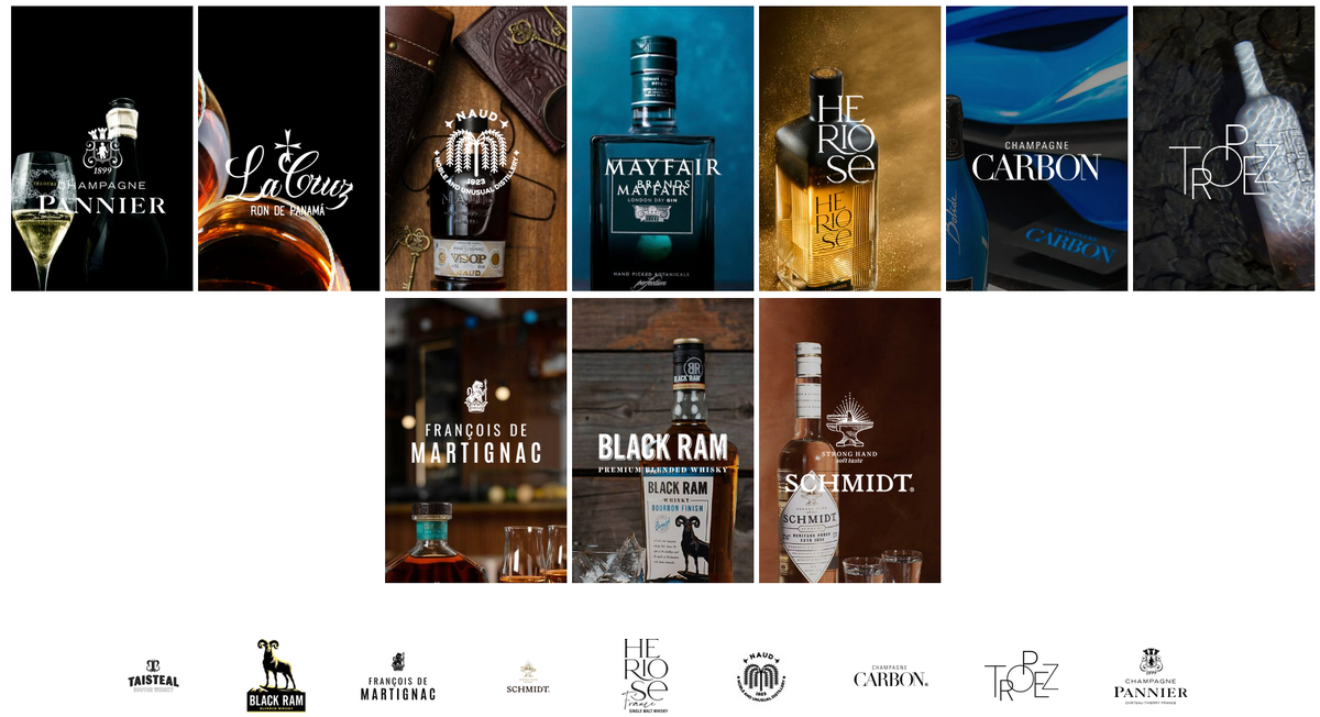 Брэнды компании Maxxium Russia. Источник: https://maxxium.ru/brands