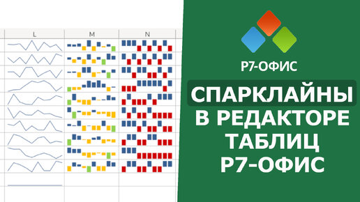 СПАРКЛАЙНЫ в редакторе таблиц Р7-Офис