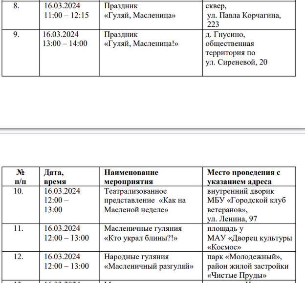    В Кирове проведут 32 мероприятия на Масленицу