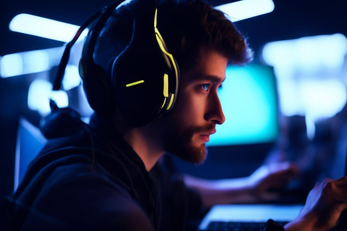 Киберспортсмен в киберклубе
