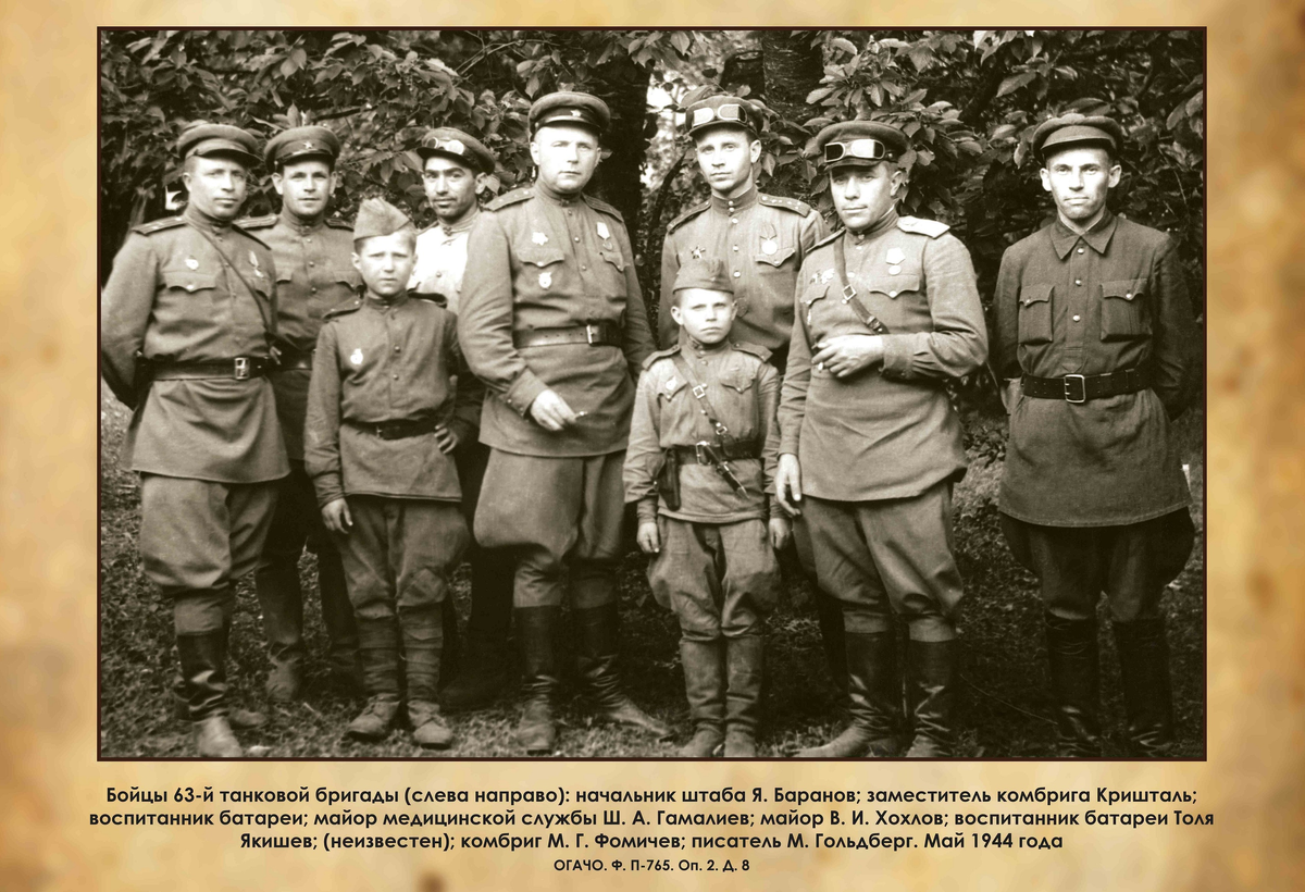 Бойцы Уральского добровольческого танкового корпуса. Фото Государственного архива Челябинской области.