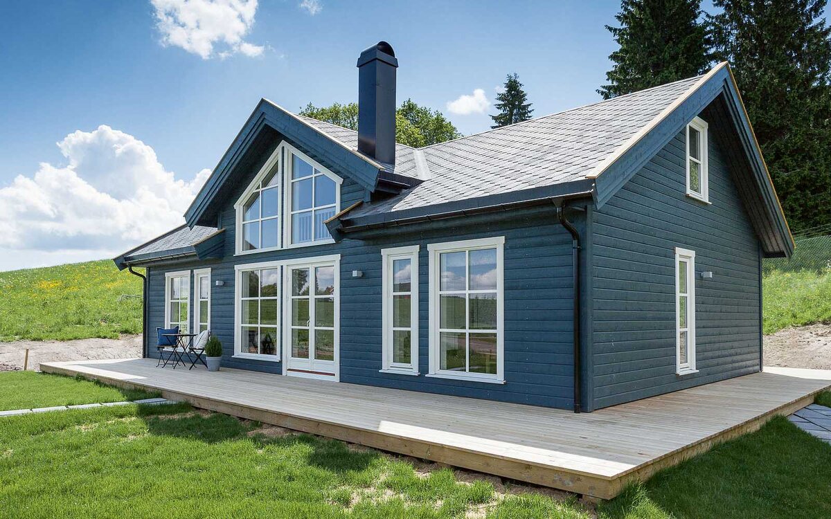 Каркасный дом в скандинавском стиле