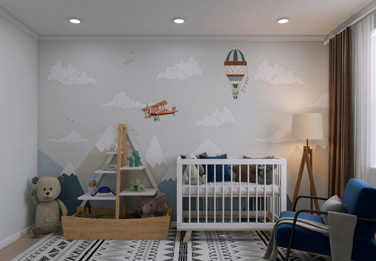 Стеллаж в детскую "Аврора".