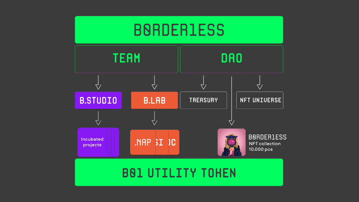 Структура экосистемы b0rder1ess.