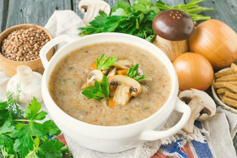 Куриный суп с грибами шампиньонами и зеленью рецепт – Русская кухня: Супы. «Еда»