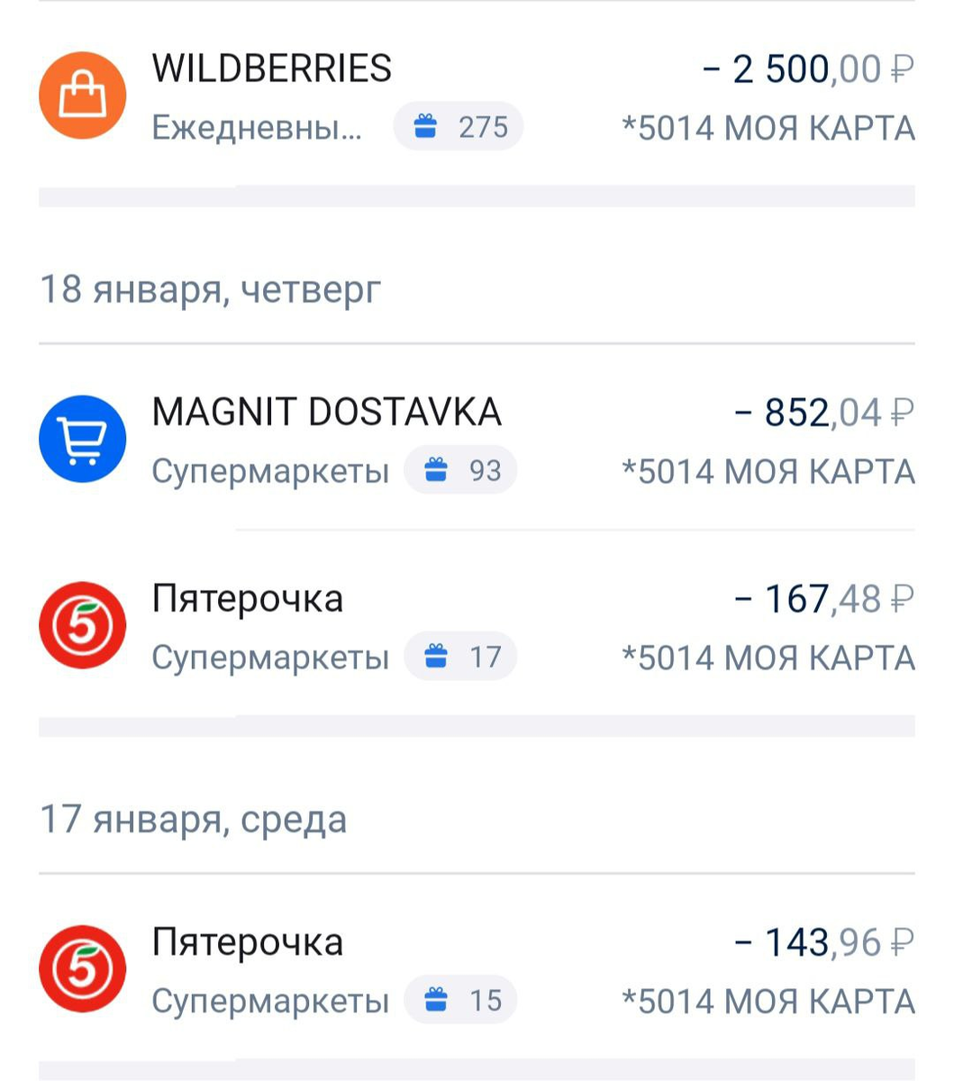 Мои покупки.