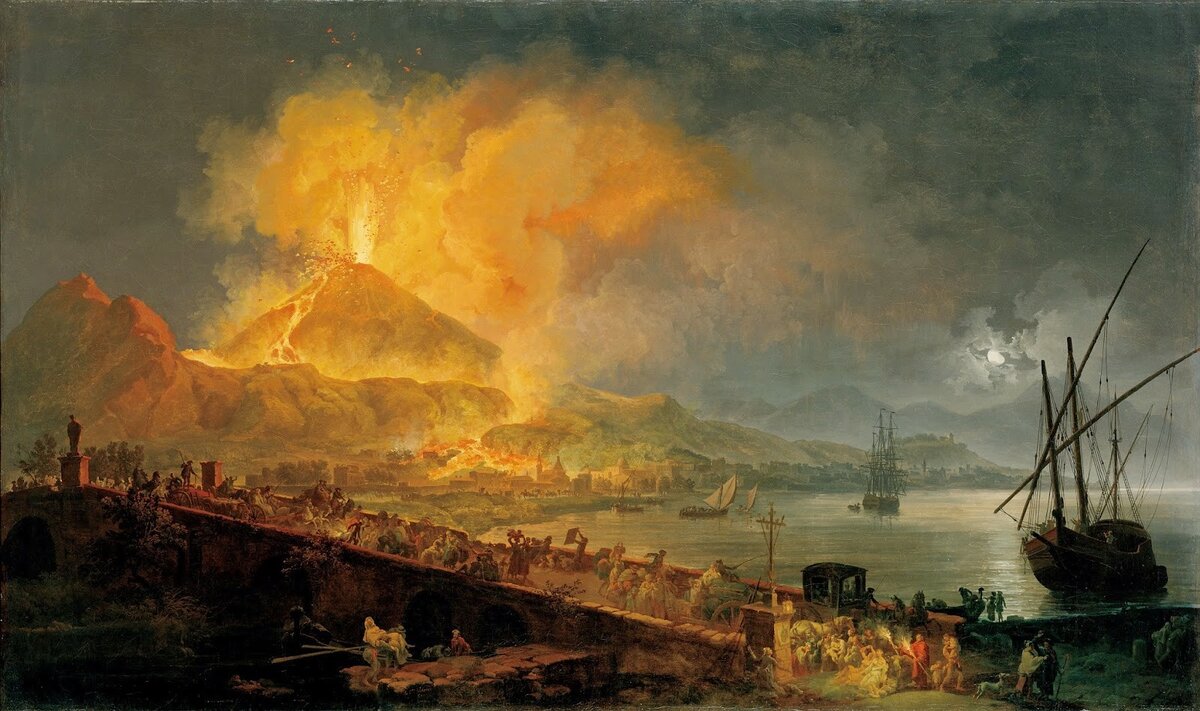 Пьер Волер "Извержение Везувия".