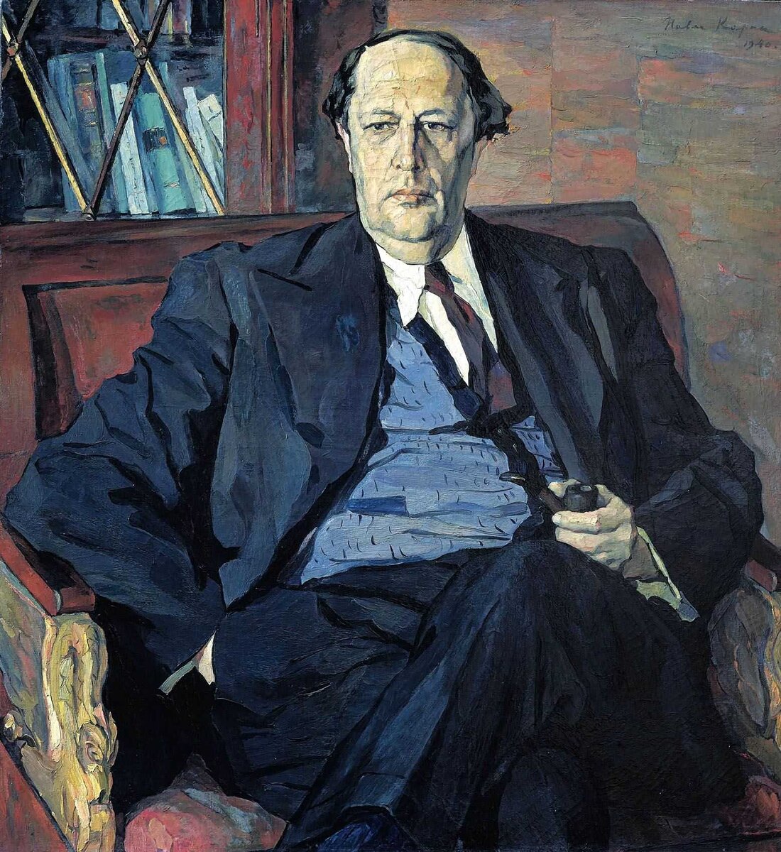 П.Д. Корин. Портрет А.К. Толстого. хост. масло. 1940, 105×98 см.