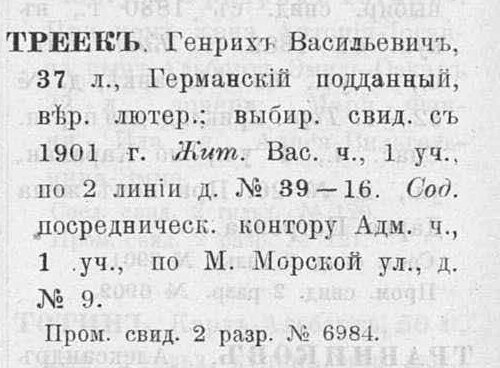 Справочная книга о лицах С.-Петербургского купечества 1900 г 