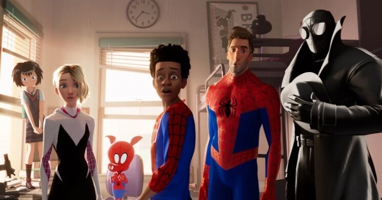    Кадр из мультфильма «Человек-паук: Через вселенные»