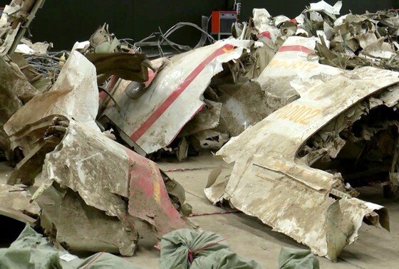    Обломки самолета Ту-154М