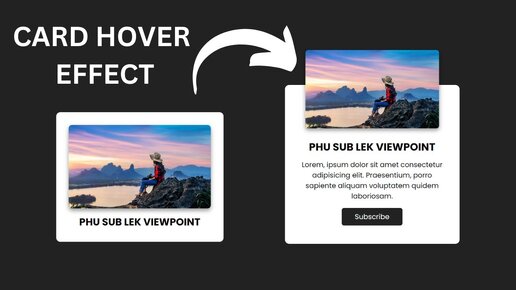 Как создать потрясающий эффект анимации при наведении на карточку используя HTML и CSS | #MonsterTem
