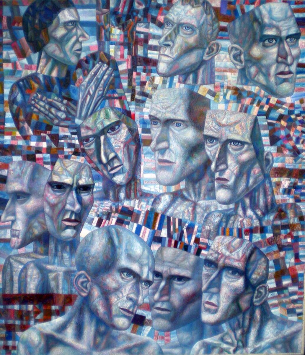 Павел Филонов Ударники (Мастера аналитического искусства), 1935
