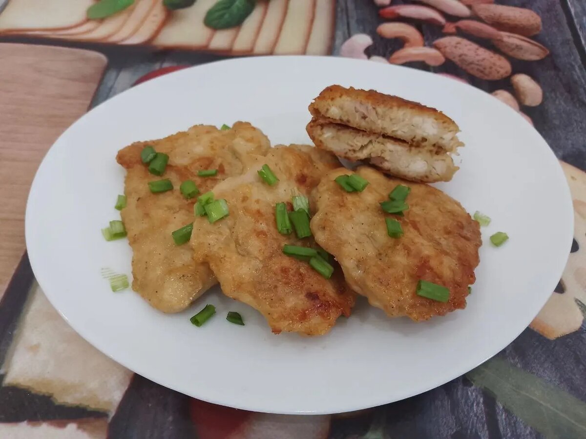 Рецепт куриных отбивных в кляре (на сковороде)