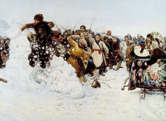 В.Суриков. Взятие снежного городка. 1891