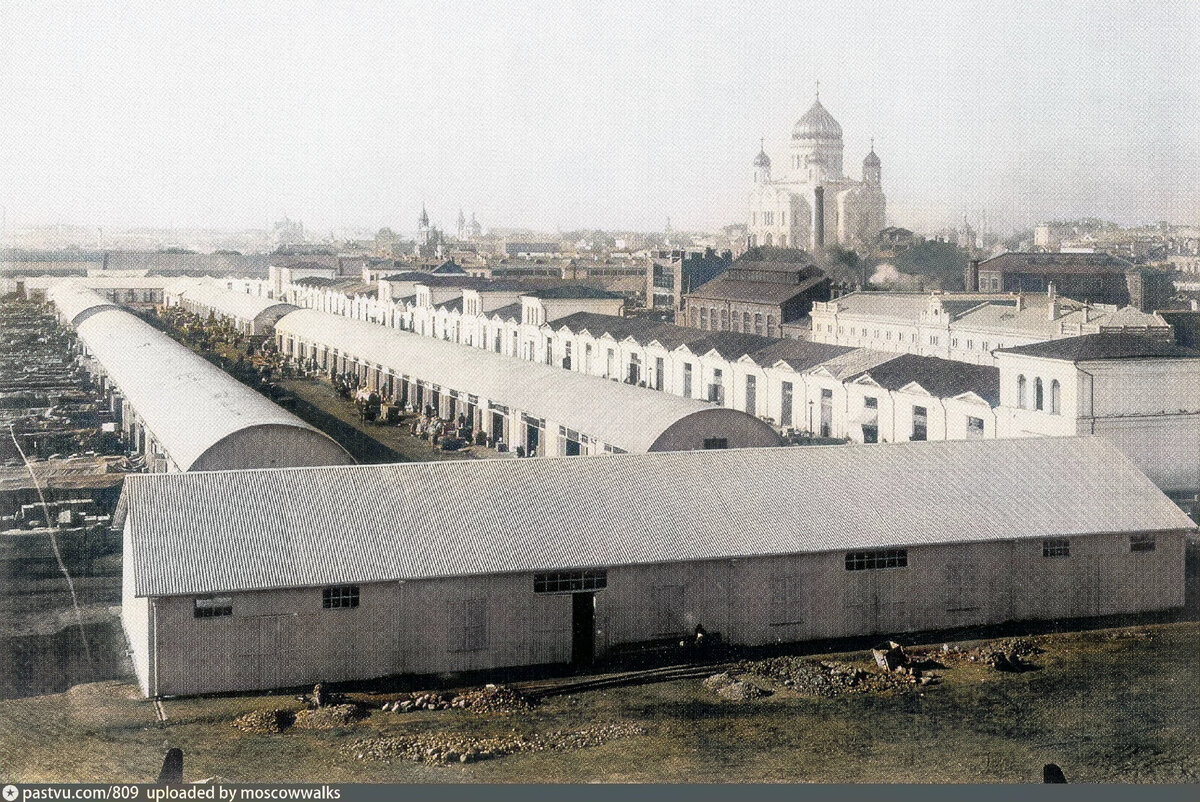 Рынок на Болотной площади. Фото приблизительно 1900 - 1907 гг.