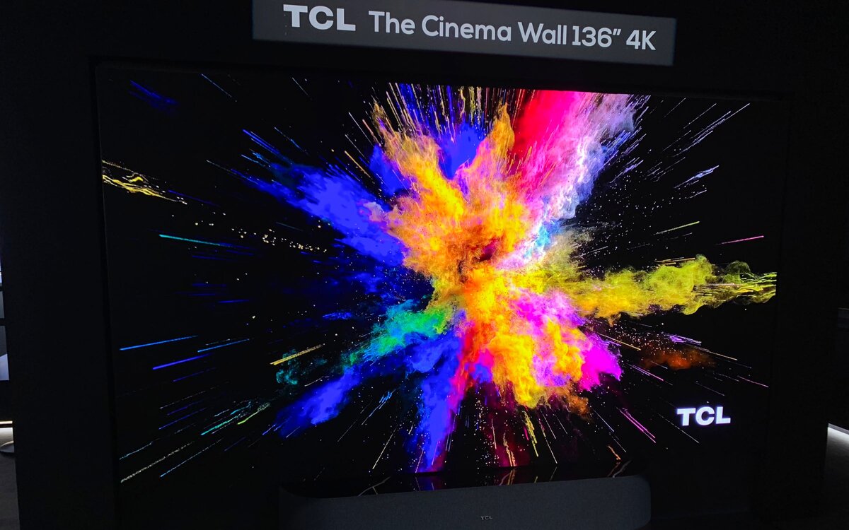 TCL выпускает свой первый microLED-телевизор: 10.000 нит и 4K в 163