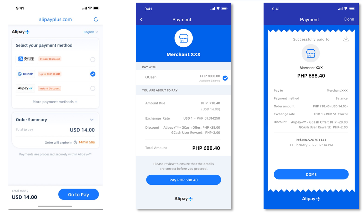 Интерфейс AliPay