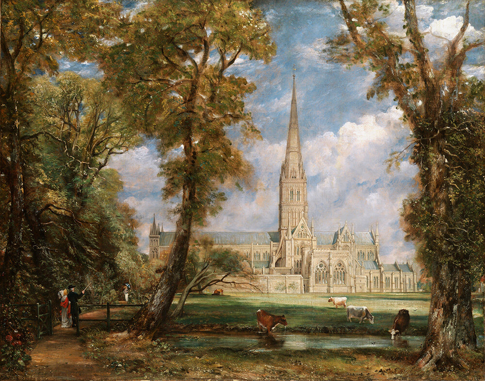 Джон Констебл «Вид на собор в Солсбери из епископского сада», 1825 г. Метрополитен-музей в Нью-Йорке
