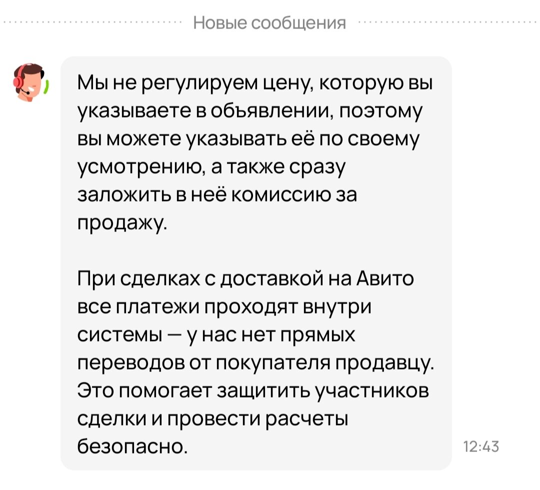 Скриншот правил Авито для вас, дамы и господа))