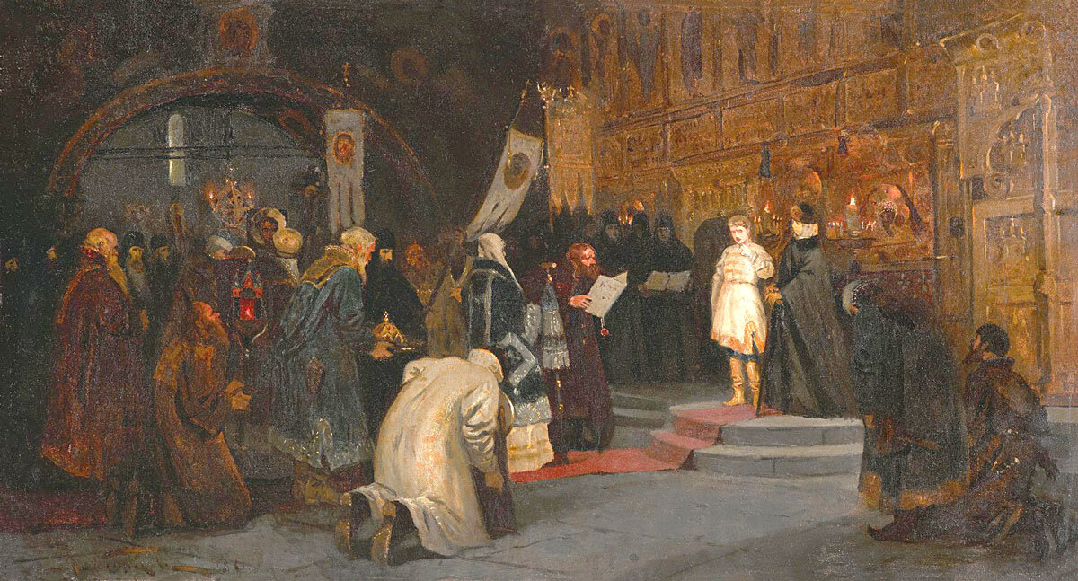 Нестеров, «Призвание Михаила Федоровича на царство»