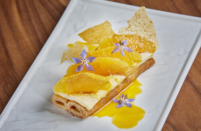     Блины в Soho Dolce с апельсиновым парфе.    
 Фото: пресс-служба Soho Dolce