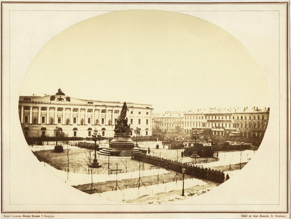 Торжества при открытии памятника Екатерине Великой. Фото Ивана Бианки, 1873 Бианки Иван (Джованни) Карлович 