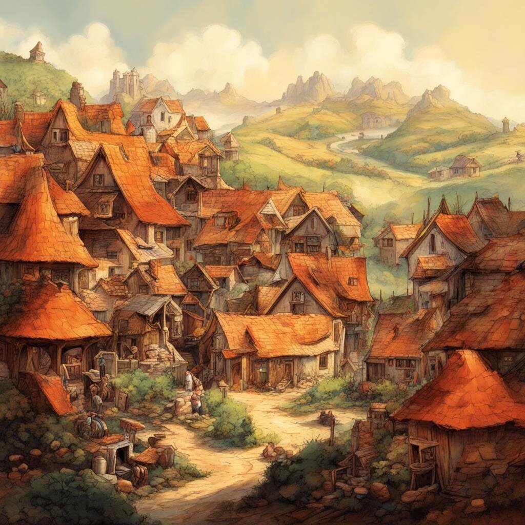 Он подошел ближе и увидел, что это были огни поселения других.