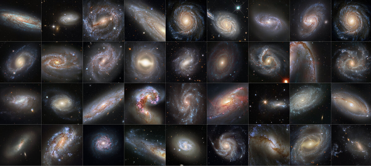     Фото: NASA, ESA, Adam G. Riess (STScI, JHU) 36 галактик с цефеидами